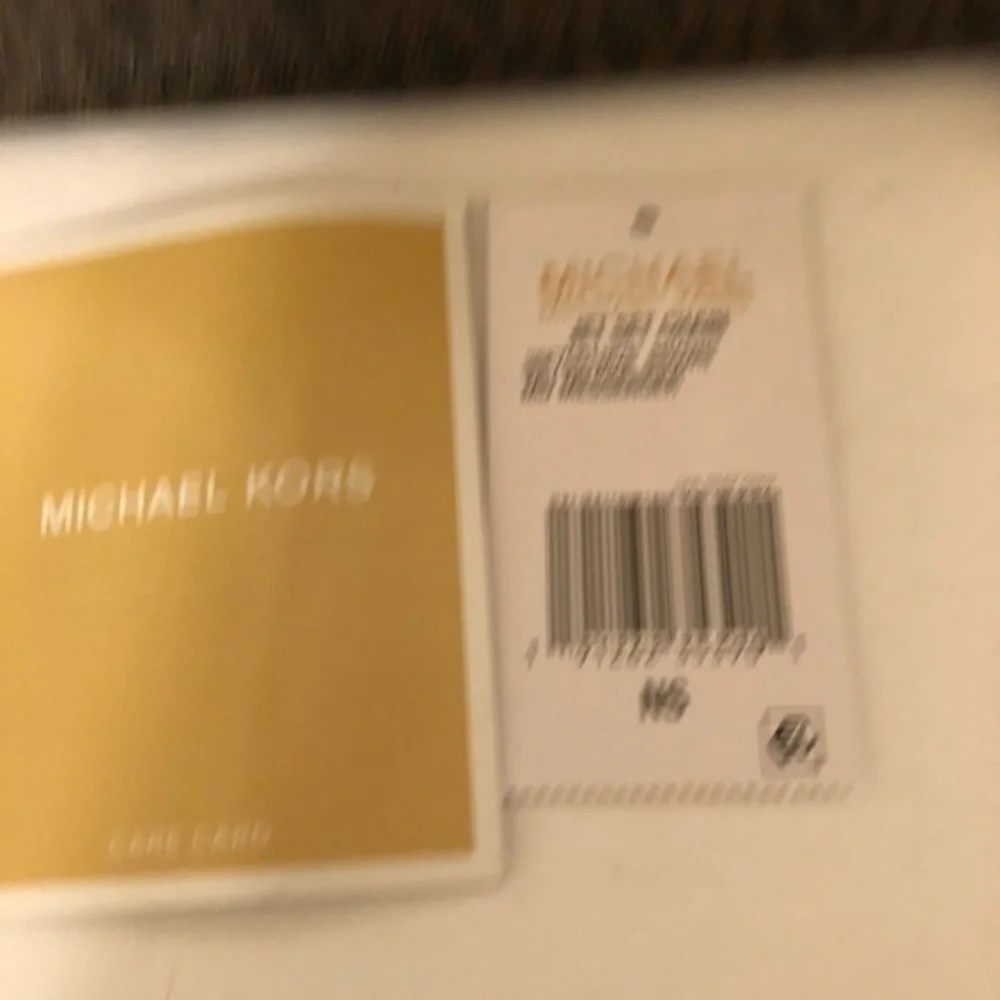 MICHAEL KORS JET SET CHAIN MESSENGER CANVAS LEATHER GOLD HARDWARE MEDIUM rare